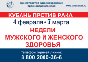 В "Недели мужского и женского здоровья" осмотрено 134 тысячи человек